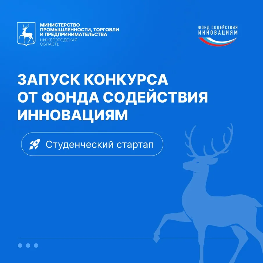 Нижегородцы могут получить грантовую поддержку за победу в конкурсе «Студенческий стартап» от Фонда содействия инновациям